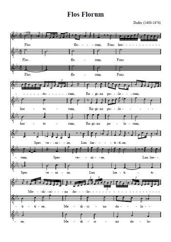 Guillaume Dufay - Flos florum